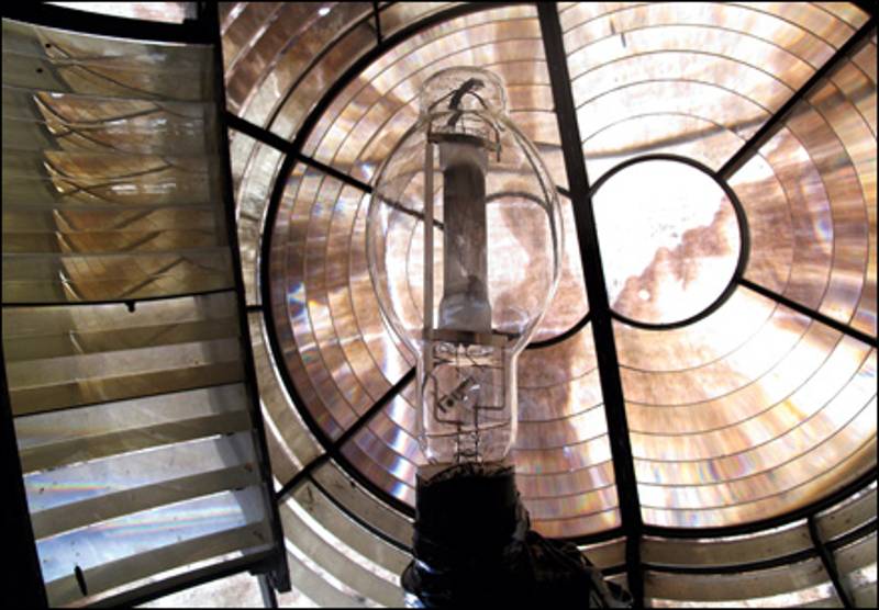 Lighthouse at Great Inagua, Bahamas, the Sipriz's guiding light while crossing the Windward Passage