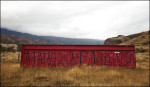 Anti-dam graffiti along the Carretera Austral Photograph by Michael Hanson