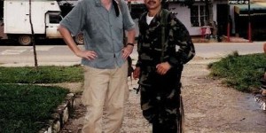 With FARC guerrilla commander Simon Trinidad, Columbia, 2000: Miraculous Fishing, Harper's